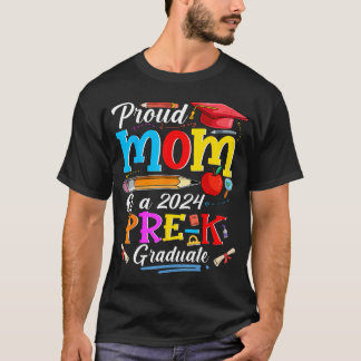 T-shirt Fier Maman D'Une Famille Amusante Pré-K 2024 Lo