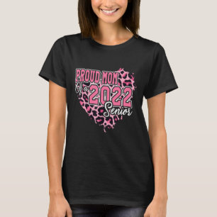 T-shirt Fier Maman D'Une Graduation De Leopard De Coeur Se