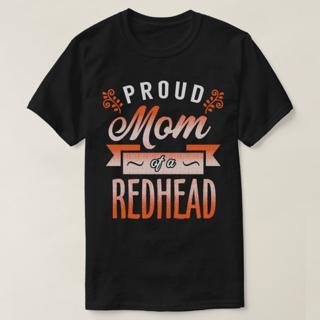T-shirt Fier maman d'une rousse 1 (Design devant)