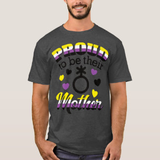 T-shirt Fier Maman Enfant non binaire LGBTQ Indicateur Non