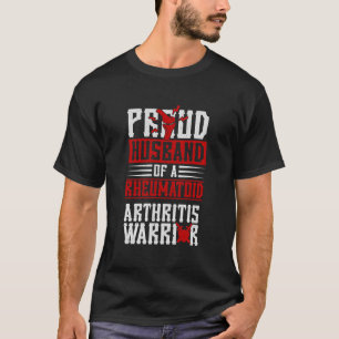 T-shirt Fier Mari D'Un Guerrier De L'Arthrite Rhumatoïde A