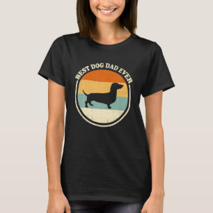 T-shirt Fier meilleur chien papa jamais Vintage chien Dach