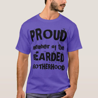 T-shirt FIER MEMBRE DE BEARDED FRÈRE HOOD drôle design de