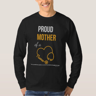 T-shirt Fier Mère De L'Infirmière Fête des Mères Maman Mam