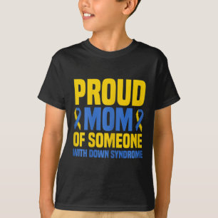 T-shirt Fier Mère Monde Syndrome de Down Maman