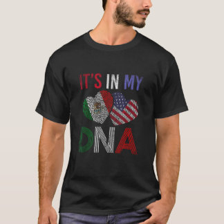T-shirt Fier Mexicain Américain Dans Mon ADN Mexique T Shi