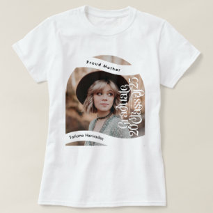 T-shirt FIER MOM Classe de 2025 DIPLÔMÉ DE L'ÉCOLE Photo