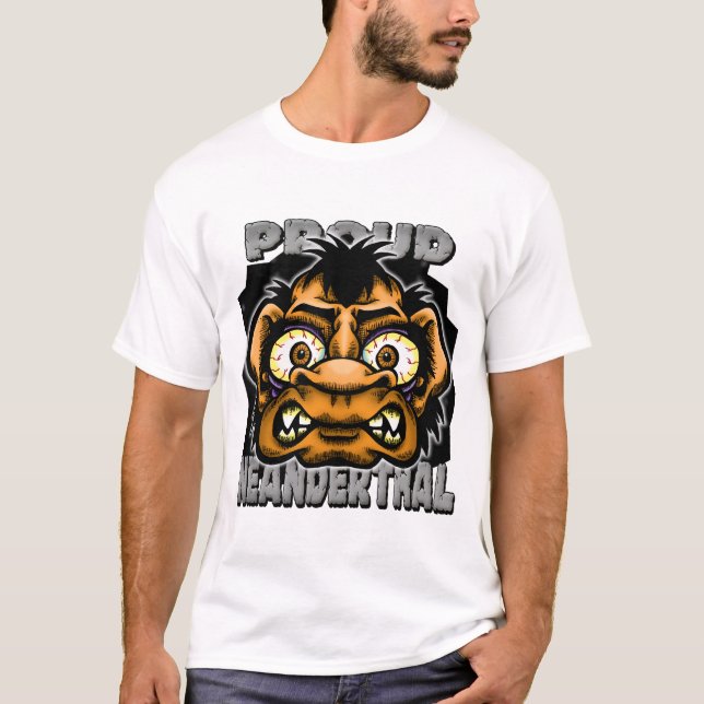 T-shirt Fier Néandertal (Devant)