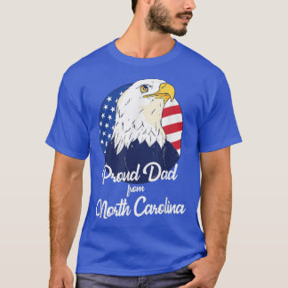 T-shirt Fier papa de Caroline du Nord Joyeux anniversaire 