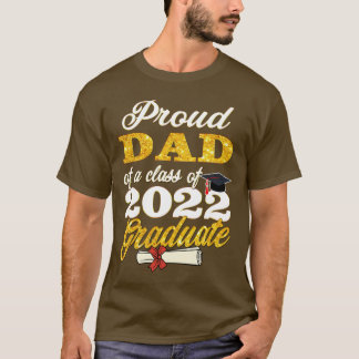 T-shirt Fier Papa D'Un 0 Gradué Père Classe De 0 Gradua