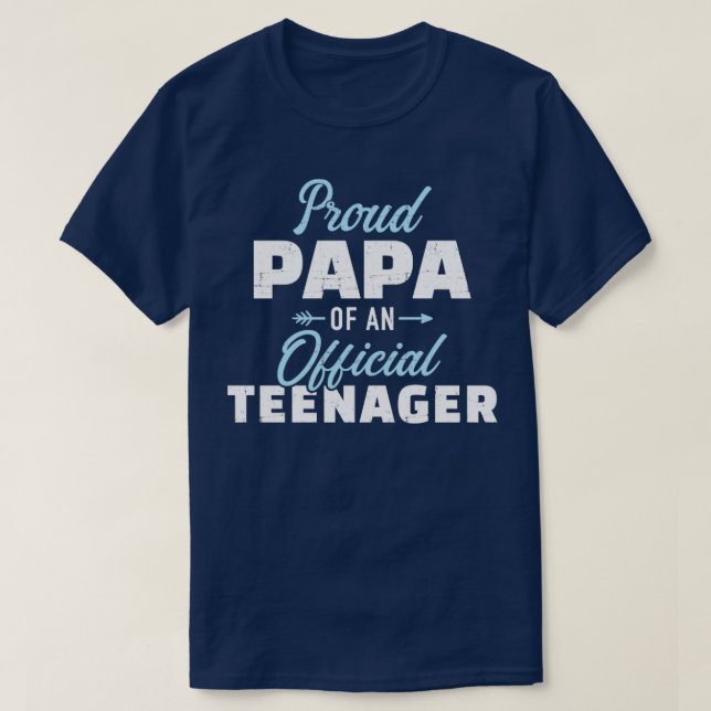 T-shirt Fier papa d'un adolescent 13e anniversaire pour pa (Design devant)