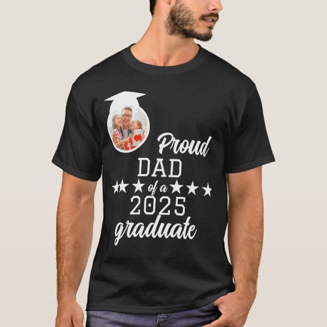T-shirt Fier papa d'un Diplôme de Famille de 2025 (Devant)
