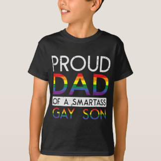 T-shirt Fier Papa D'Un Fils Gay Pride Ally Droite LGBTQ M