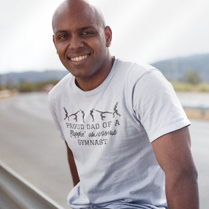T-shirt Fier papa d'un Flippin Gymnaste fantastique