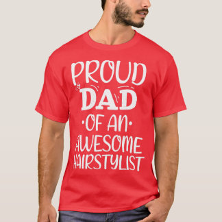 T-shirt Fier Papa D'Un Magnifique Coiffeur 1