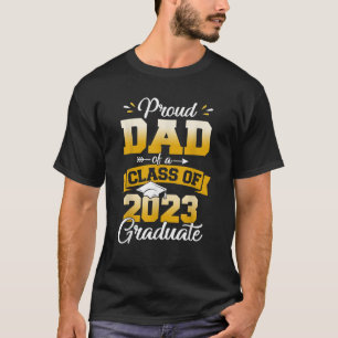 T-shirt Fier Papa D'Une Classe De Diplômé Senior Gradu 202