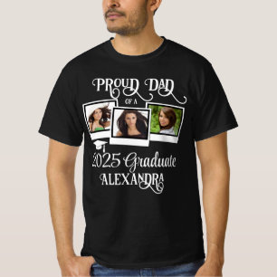 T-shirt Fier papa d'une photo de fin d'études de 2023