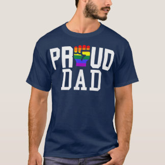 T-shirt Fier Papa LGBT Gay pride Mois Lesbian Unise Mens 