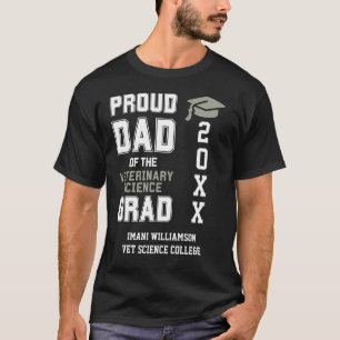 T-shirt Fier Papa VÉTÉRINAIRE Grad Fête des pères Grad dip