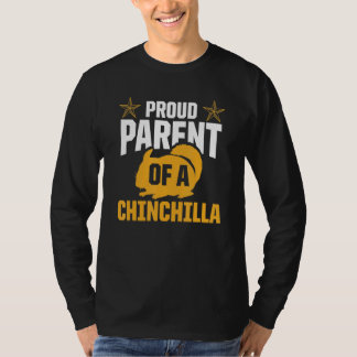 T-shirt Fier Parent D'Un Chinchilla Cute Rodent Propriétai