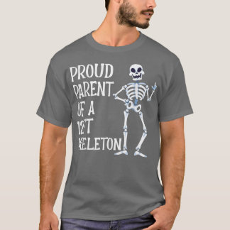T-shirt Fier Parent D'Un Skeleton De 12 Pieds Halloween Sk