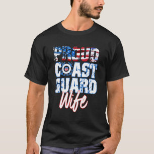 T-shirt Fier Patriotique Garde Côtière Américaine Femme Dr