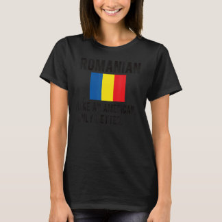 T-shirt Fier Pavillon Roumain Roumanie Roumanie Né Roots R