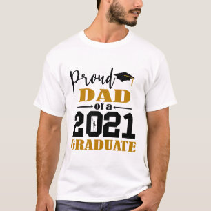T-shirt Fier père d'un diplômé de 2021