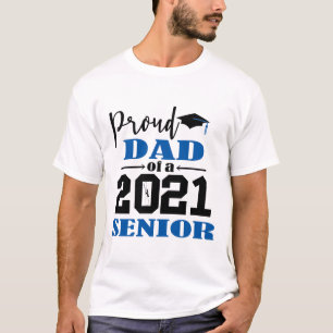 T-shirt Fier père d'un senior 2021