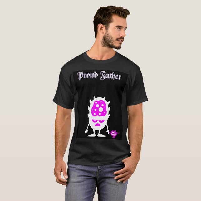 T-shirt Fier Père Monster (Devant entier)