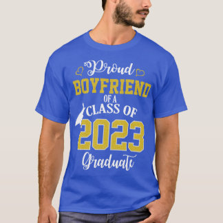 T-shirt fier petit ami d'une classe de 2023 diplômé