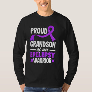 T-shirt Fier Petit-Fils D'Une Épilepsie Guerrière Awa
