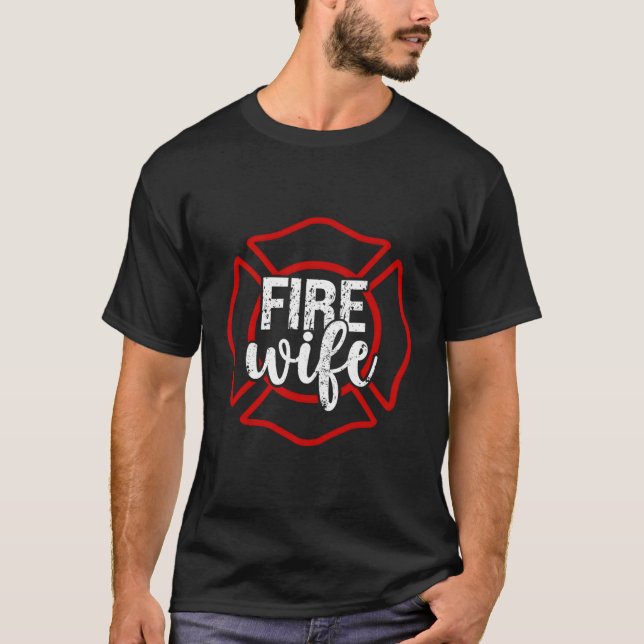 T-shirt Fier Pompier D'Un Feu (Devant)