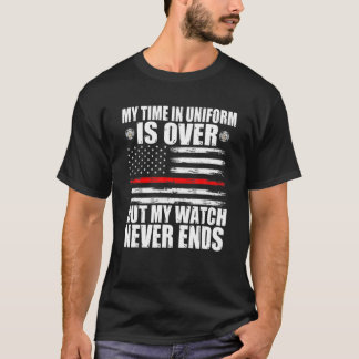 T-shirt Fier pompier pompier retraité Capitaine Chi