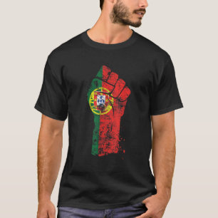 T-shirt Fier Portugais Rétro Portugal Drapeau 1