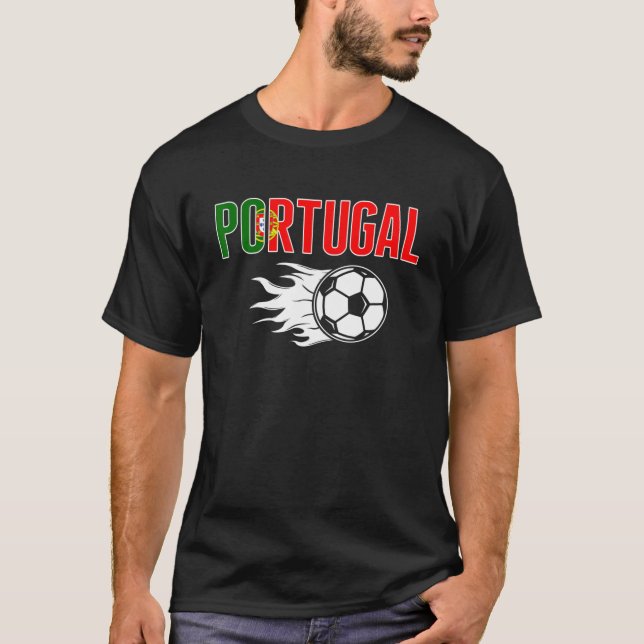 T-shirt Fier Portugal Fans de football Jersey Portugais Fo (Devant)