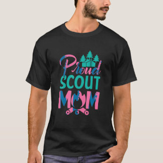 T-shirt Fier Scout Maman Scouting Nauture Camping Girls Sc