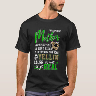 T-shirt Fier Soccer Mère Soccer Famille 1