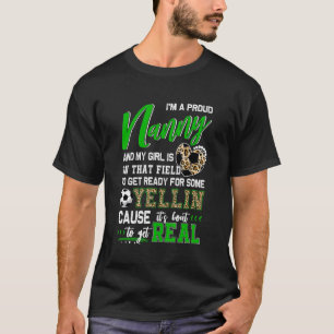 T-shirt Fier Soccer Nanny Soccer Famille de football