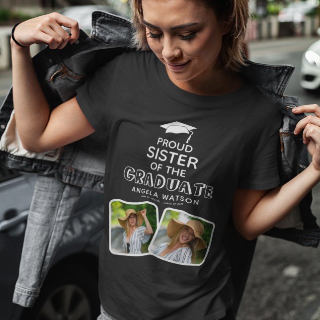 T-shirt Fier Soeur du Diplômé (Créateur téléchargé)