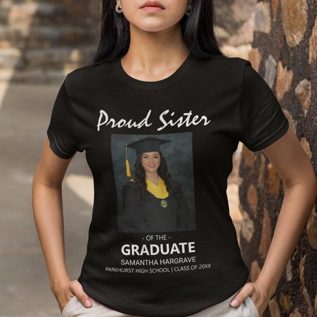 T-shirt Fier Soeur Du Diplômé | Photo (Créateur téléchargé)