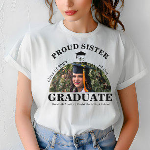 T-shirt Fier Soeur du Diplômé Senior