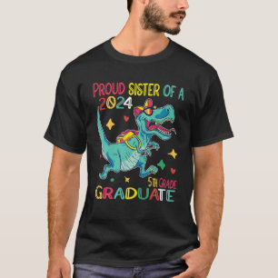 T-shirt Fier Soeur Une Classe De 2024 5E Diplômée Di