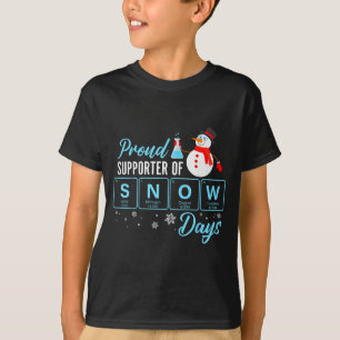T-shirt Fier supporter des jours de neige Professeur de ch
