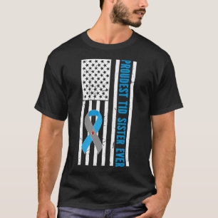 T-shirt Fier T1D Diabète Guerrier Soeur Type 1 Diabète