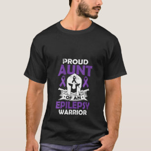 T-shirt Fier Tante D'Épilepsie Guerrier Seizure Diso