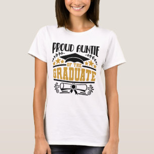 T-shirt Fier Tante Du Diplômé