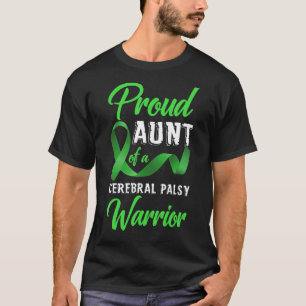 T-shirt Fier Tante D'Un Cérébral Palsy Warrier Cérébral Pa
