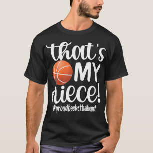 T-shirt Fier Tante Tante De Basket Cadeaux Tante Joueuse D
