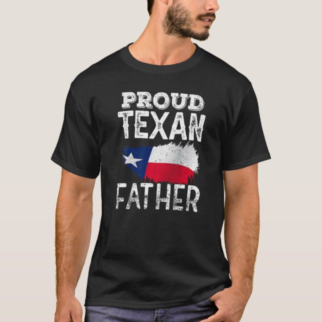 T-shirt Fier Texan Père Texas Patriotique Pride mignon Pap (Devant)